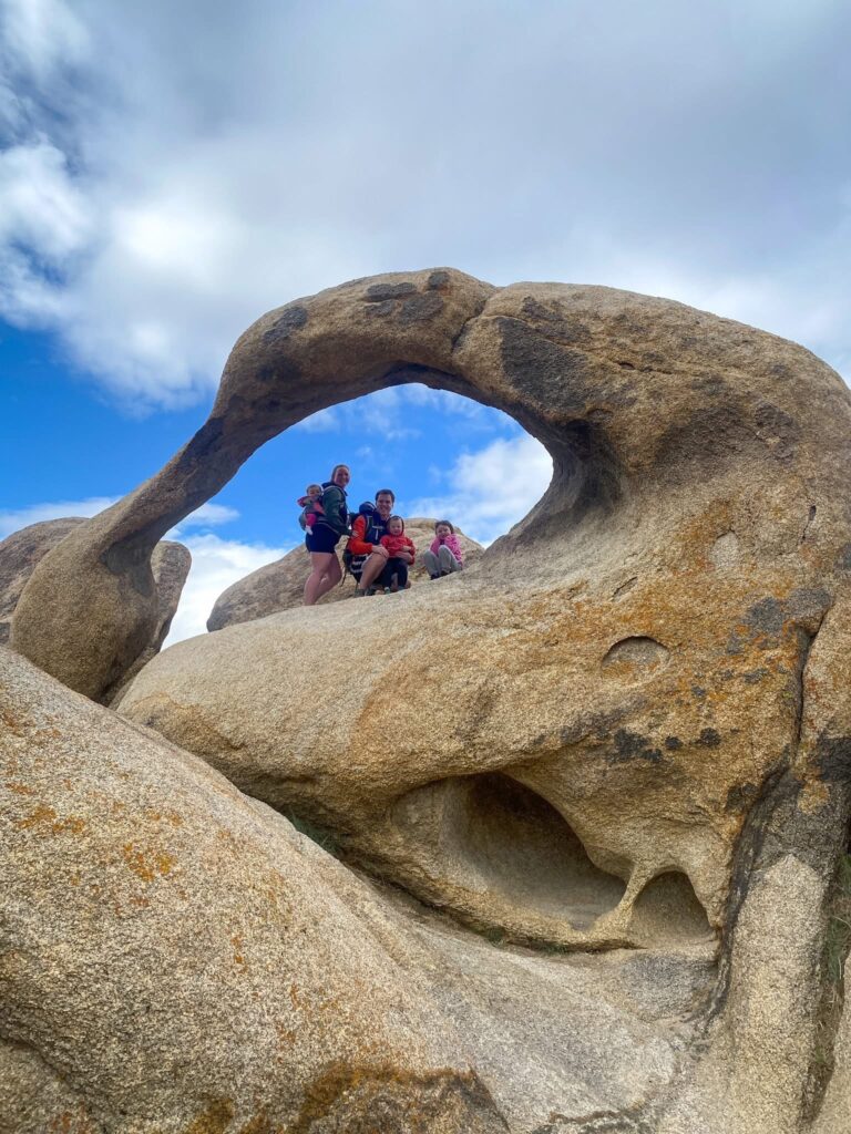 Family at Mobius Arch