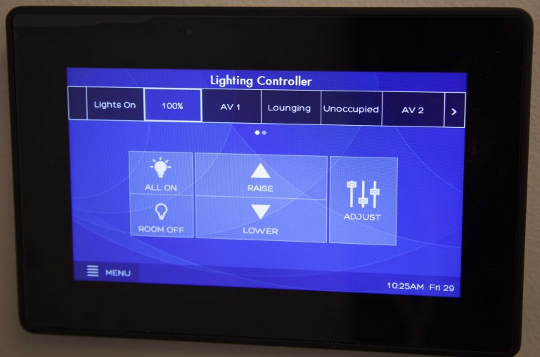 Lighting control panel