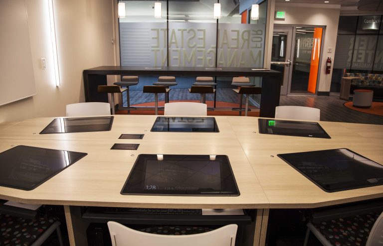 Computers ebbedded in table