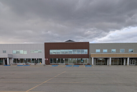 Tan office building
